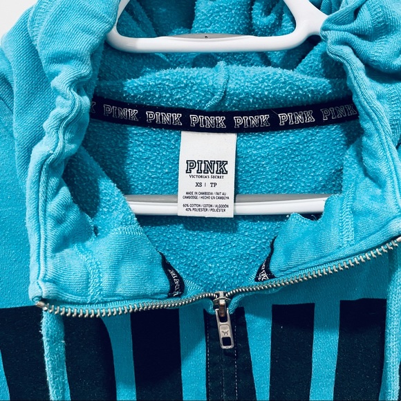 VSpink full zip sweater with funnel neck detail - Picture 2 of 2